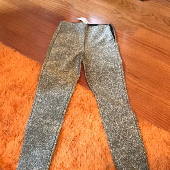 h&m silver pants